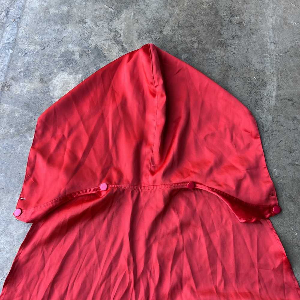 Avant Garde × Streetwear Red Avant Garde Silk Hoo… - image 12