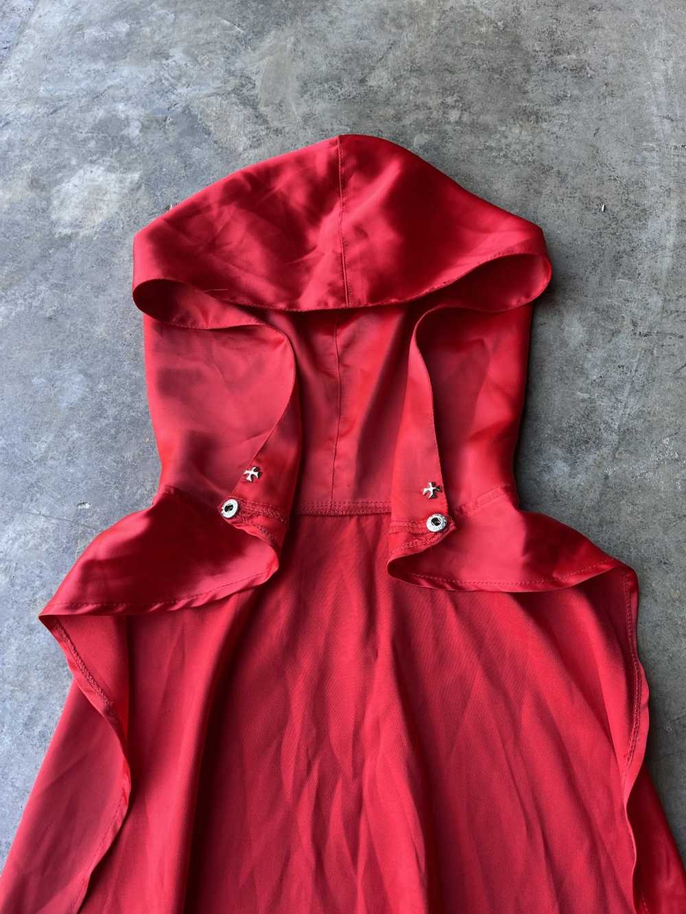 Avant Garde × Streetwear Red Avant Garde Silk Hoo… - image 2