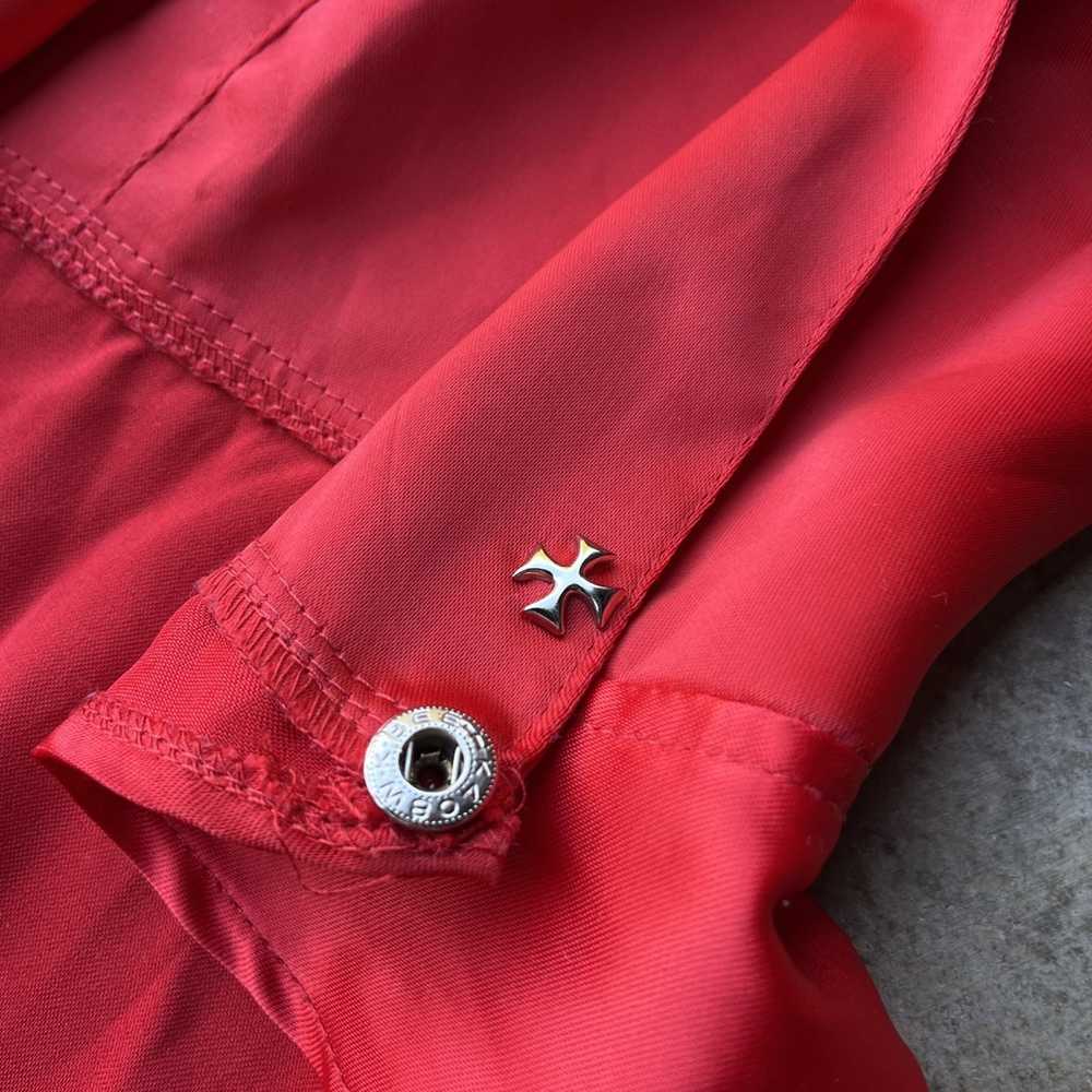 Avant Garde × Streetwear Red Avant Garde Silk Hoo… - image 4