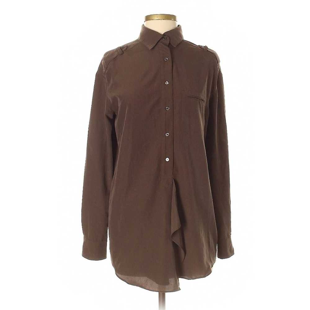 Vince Vince. Boho Style Flowy Brown Long Sleeve B… - image 1