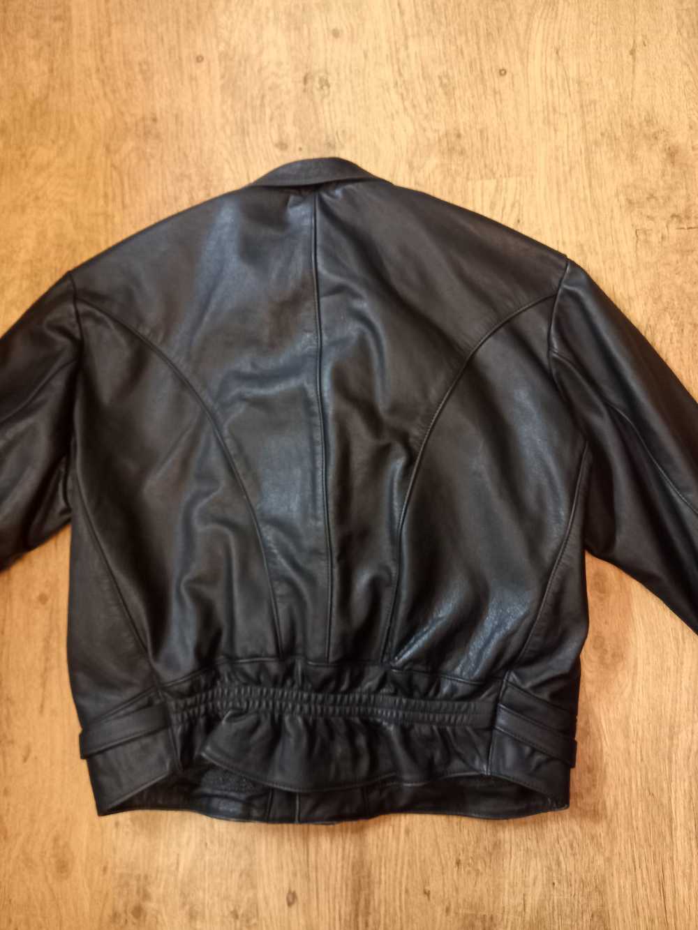 Vintage Vintage 80s Leather Biker Jacket - image 3