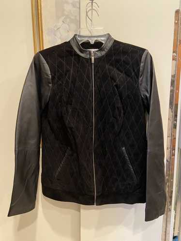 Denim & Co. Denim & Co. Quilted Leather Bomber Jac
