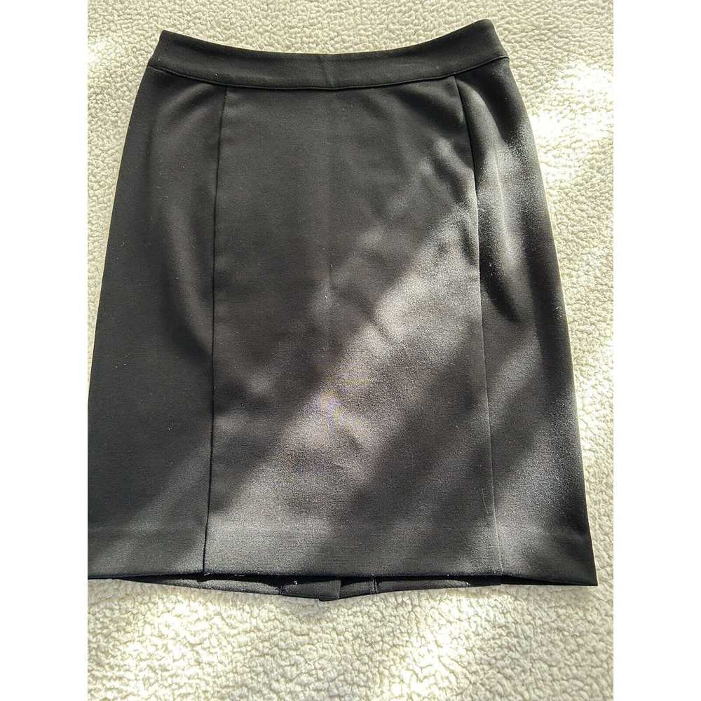 Loft Loft Women's Black Stretch Knit Pencil Skirt… - image 3