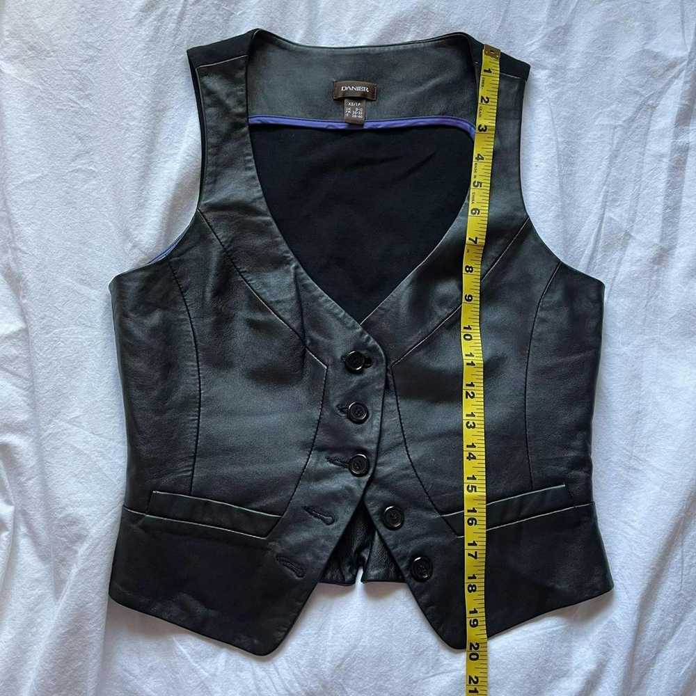 Danier Danier Black Leather Vest - image 6