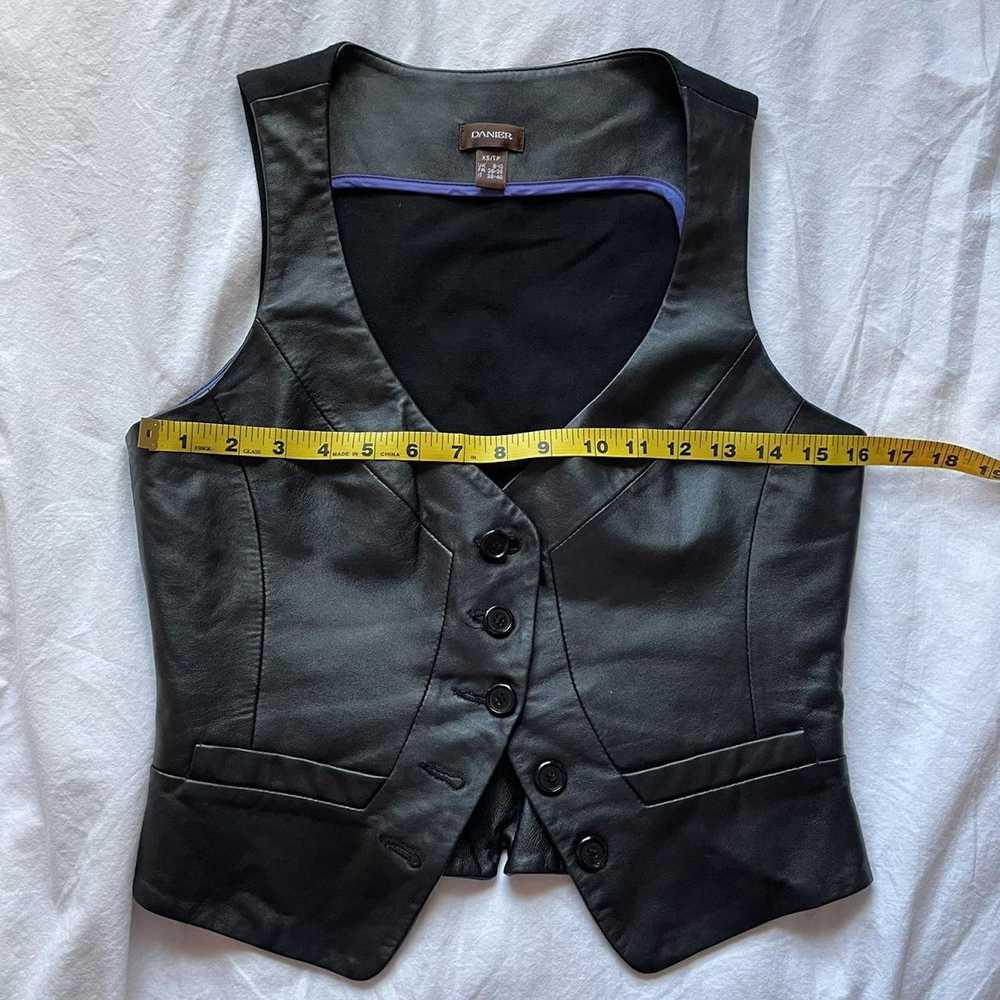 Danier Danier Black Leather Vest - image 7