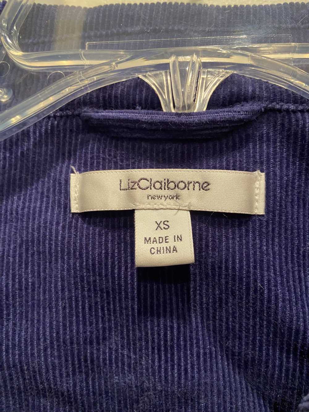 Vintage Liz Claiborne NYC Blue Corduroy Jacket Sz… - image 2