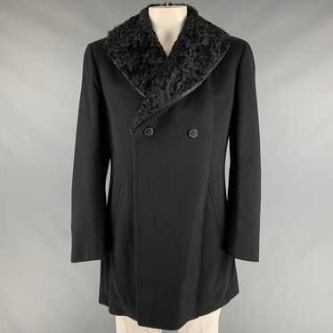 Z Zegna Black Cashmere Double Breasted Coat - image 1