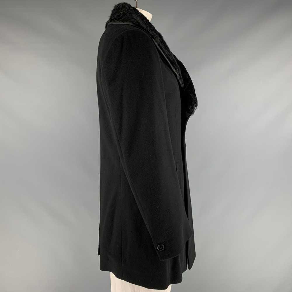 Z Zegna Black Cashmere Double Breasted Coat - image 3