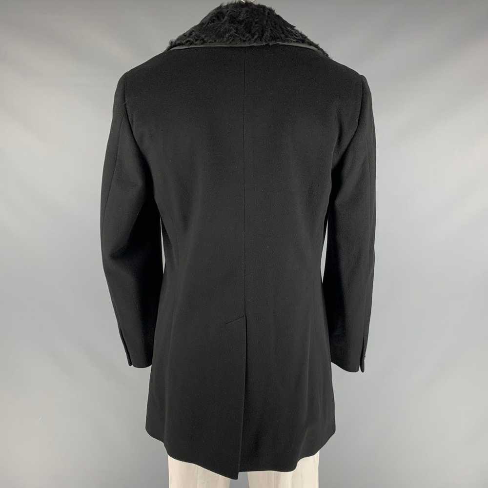 Z Zegna Black Cashmere Double Breasted Coat - image 4
