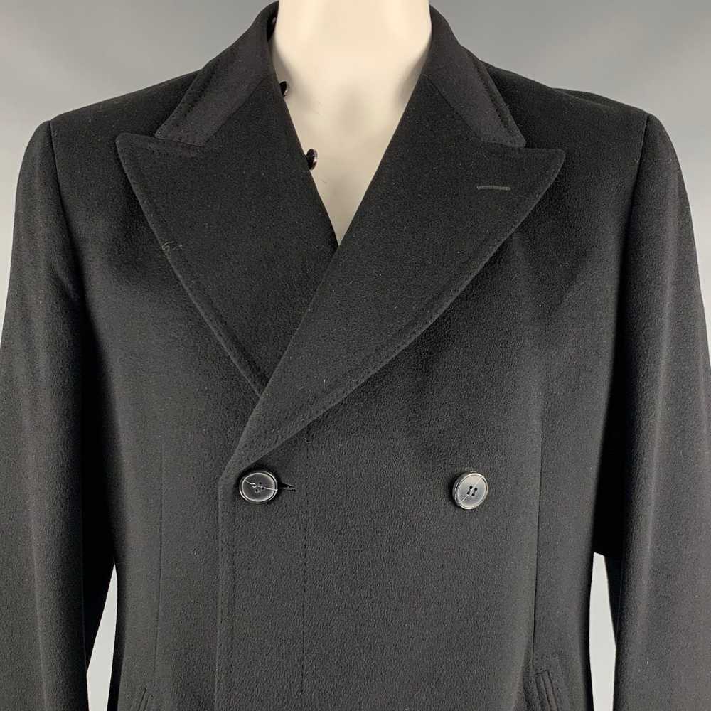 Z Zegna Black Cashmere Double Breasted Coat - image 6