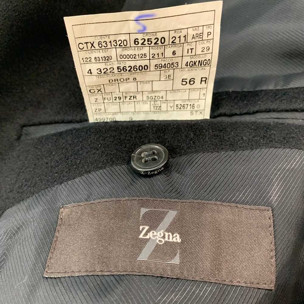 Z Zegna Black Cashmere Double Breasted Coat - image 7