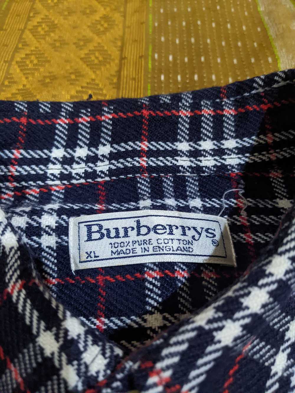 Burberry Burberrys men's long sleeve plaid flanne… - image 6