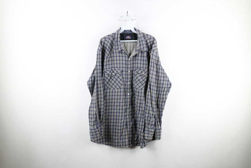 Dickies × Vintage Vintage 90s Dickies Out Flannel… - image 1