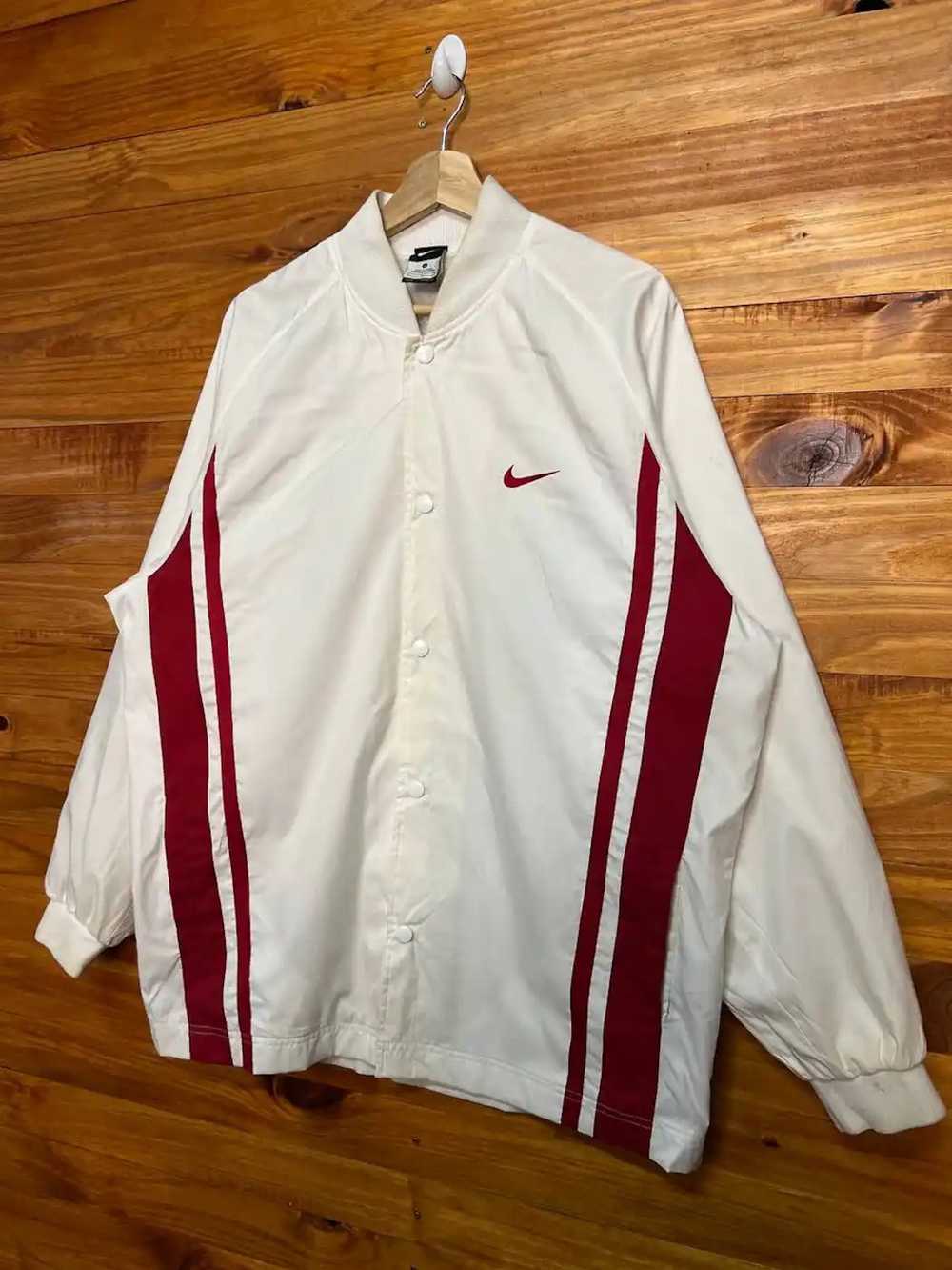 Nike Vintage Y2K Nike Swoosh Nylon Coach Jacket - image 2