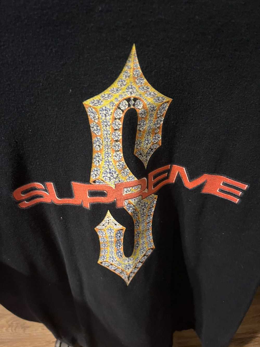 Supreme Supreme Diamonds tee navy - image 2