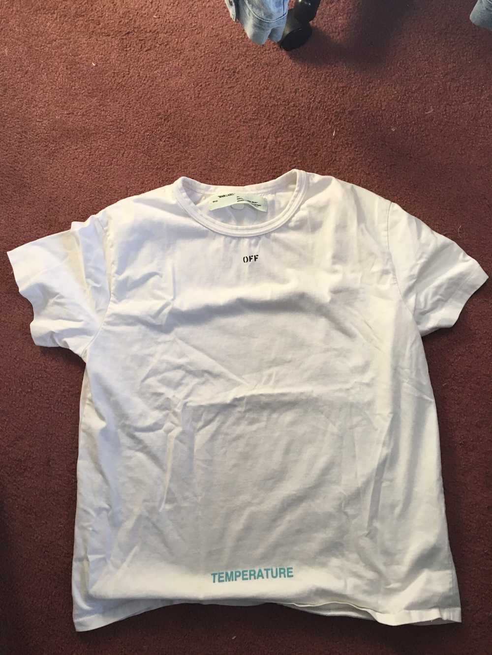 Off-White Off-White “TEMPERATURE” Tee White - image 1