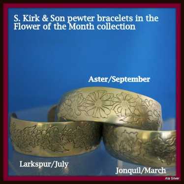 Kirk cuff bracelet in pewter from the flowers of … - image 1