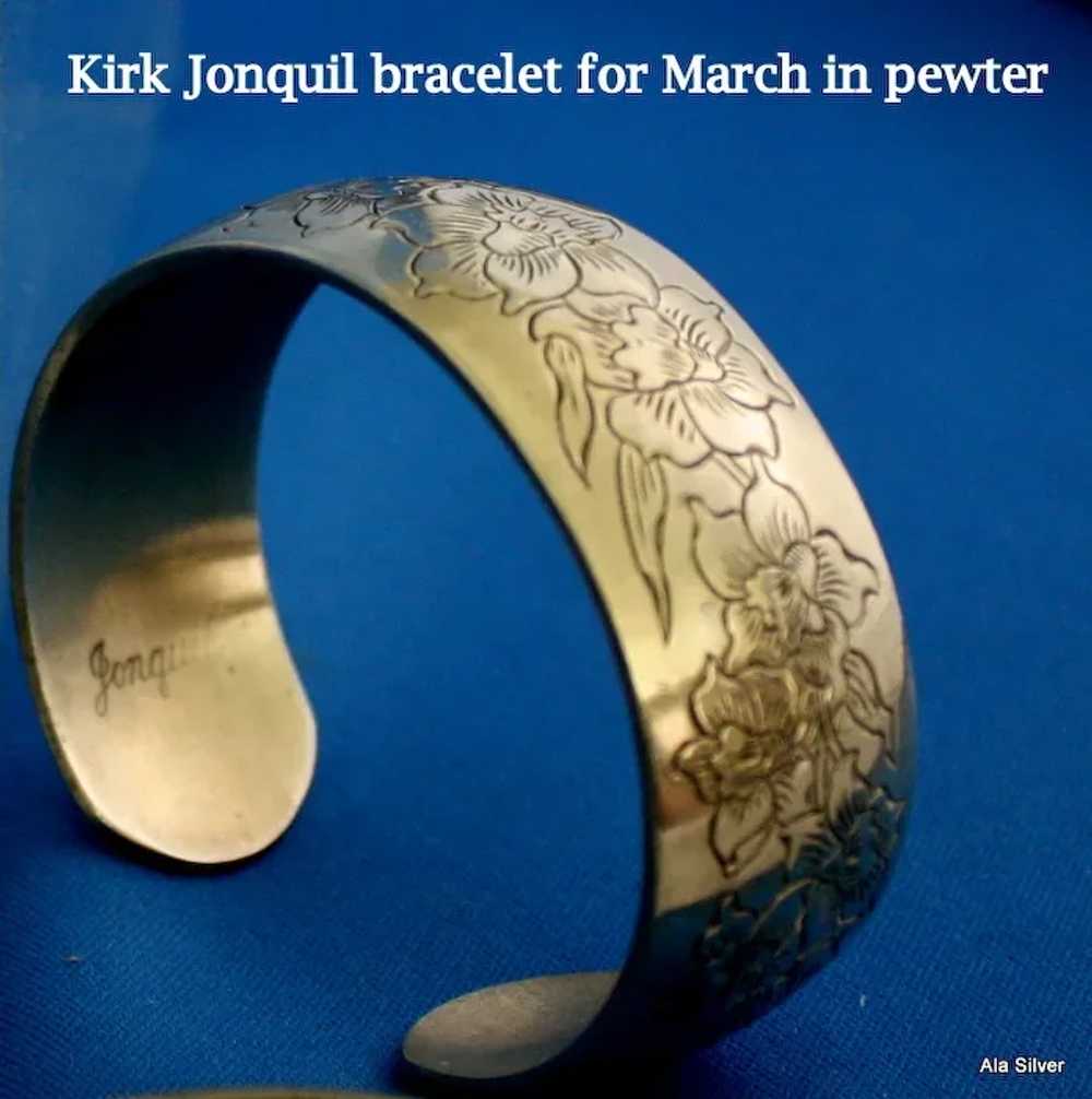 Kirk cuff bracelet in pewter from the flowers of … - image 3