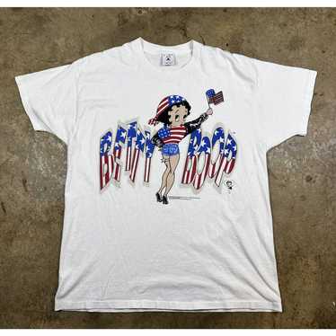 Vintage 1996 Betty Boop 4th of July USA Shirt - image 1