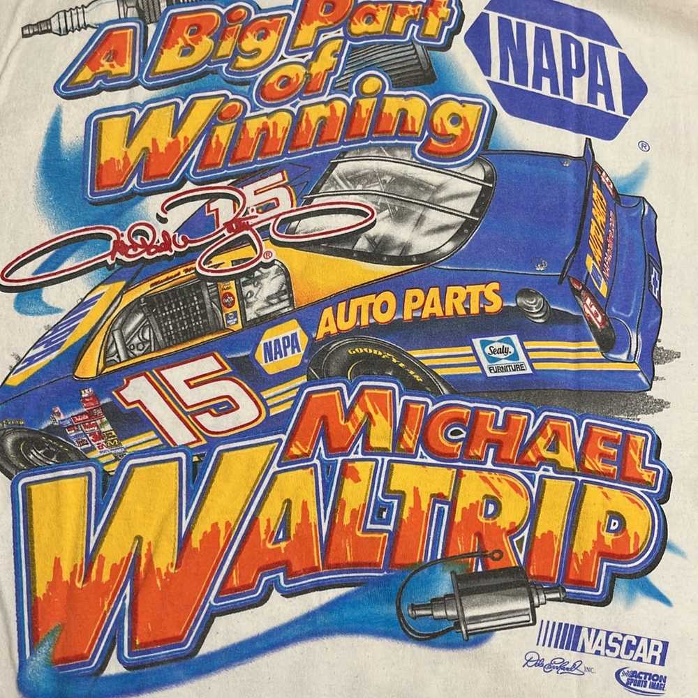 Vintage Michael Waltrip Nascar T-shirt - image 5