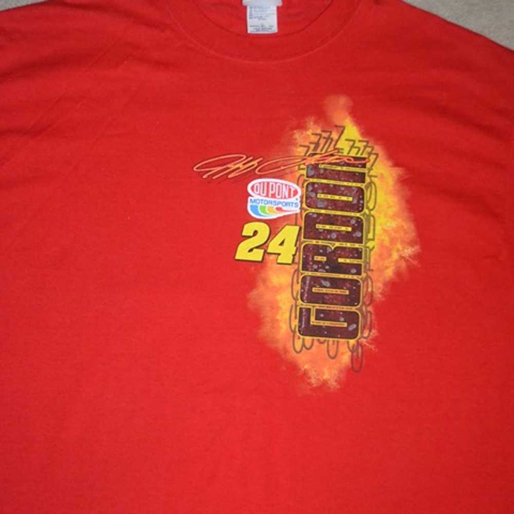 Jeff Gordon NASCAR Shirt Adult XL Extra Large Red… - image 3