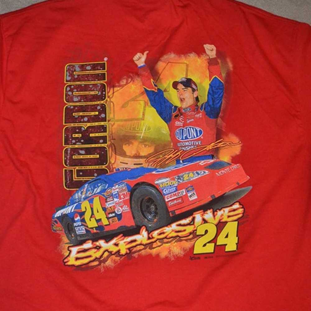 Jeff Gordon NASCAR Shirt Adult XL Extra Large Red… - image 4