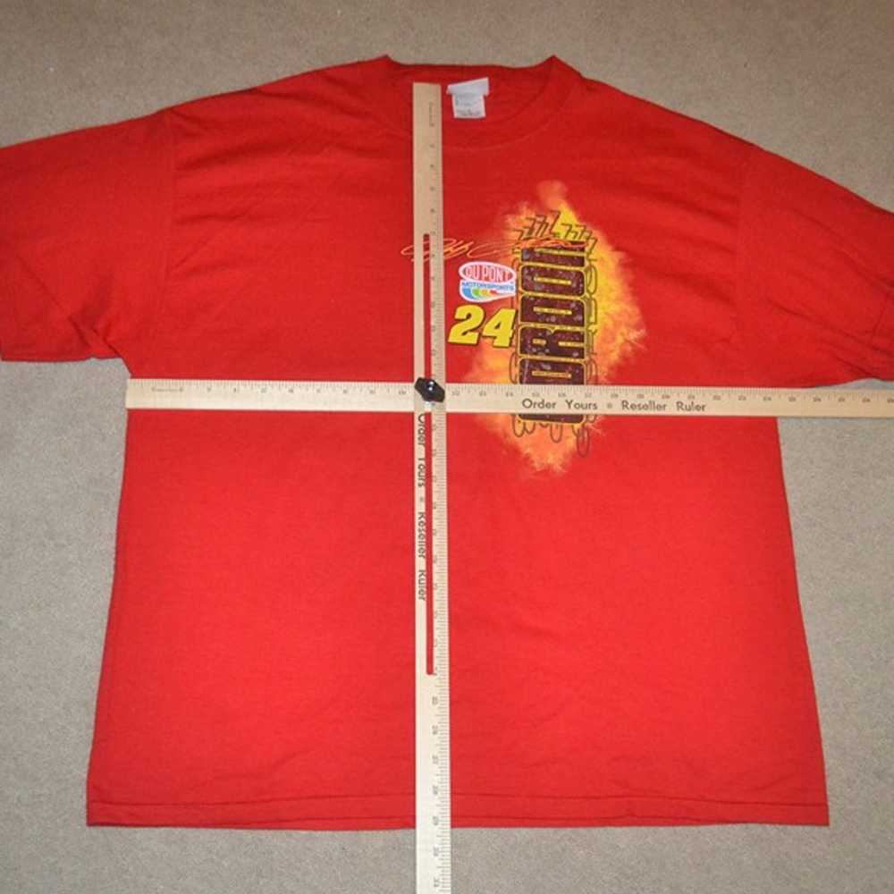 Jeff Gordon NASCAR Shirt Adult XL Extra Large Red… - image 6