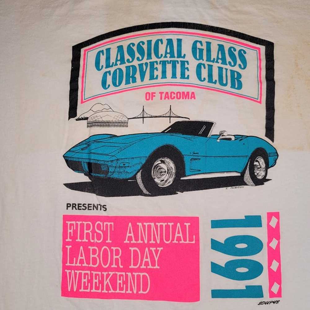 Vintage 1991 Corvette  Jerzees T-Shirt Size XL 1s… - image 2