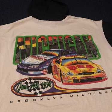 Vintage 1998 NASCAR Logo Hoodie T Shirt - image 1