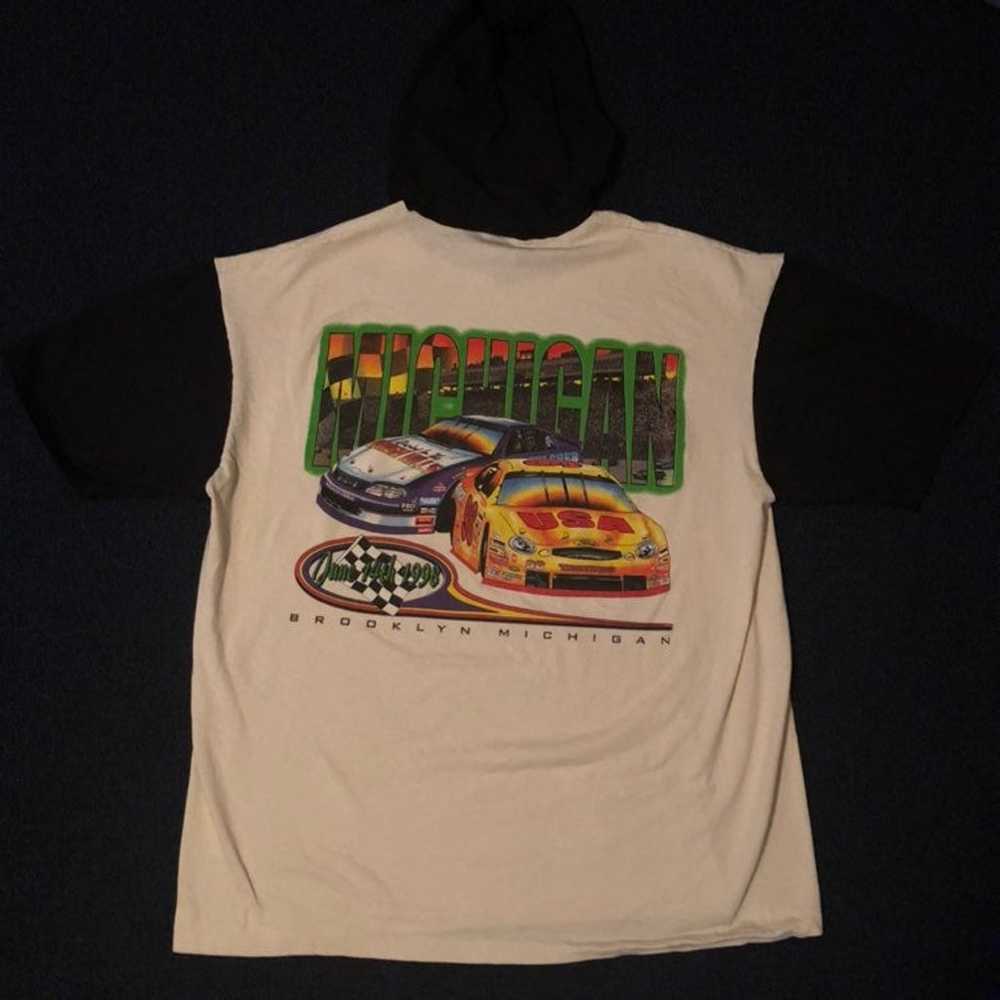 Vintage 1998 NASCAR Logo Hoodie T Shirt - image 2