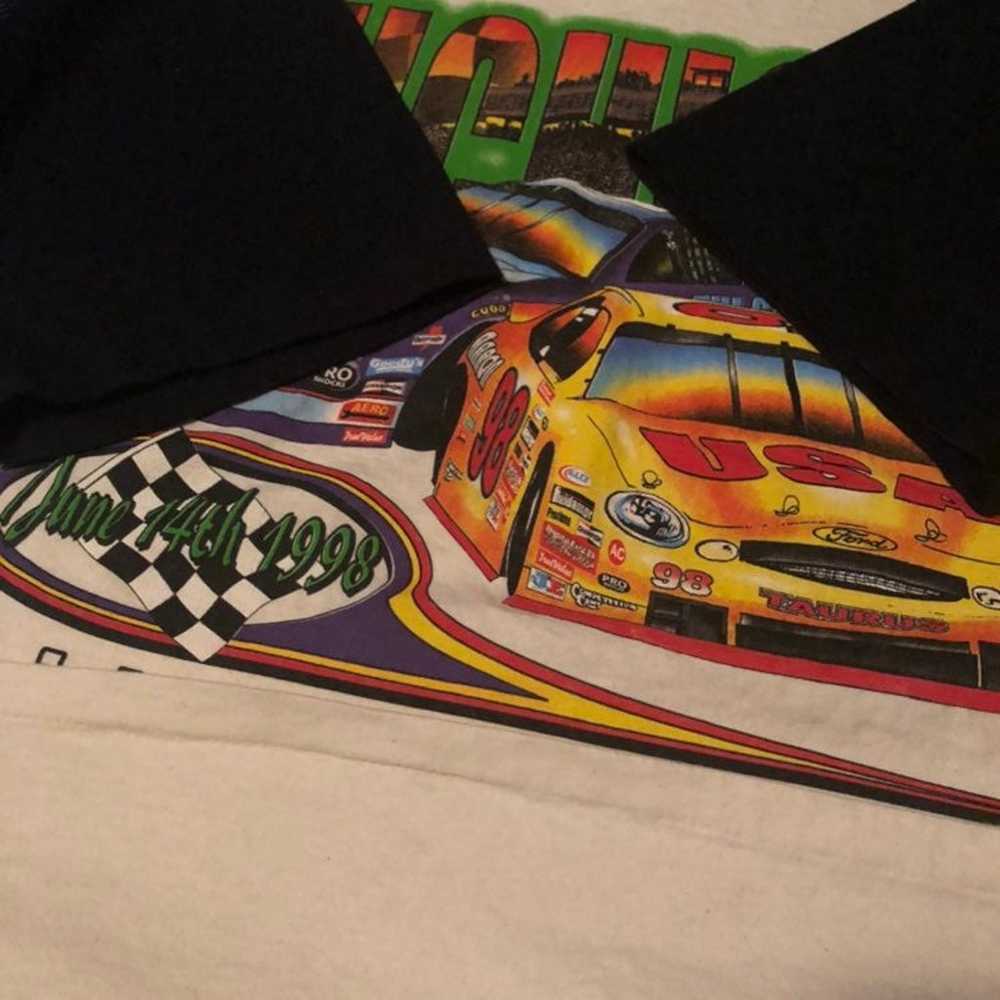 Vintage 1998 NASCAR Logo Hoodie T Shirt - image 7