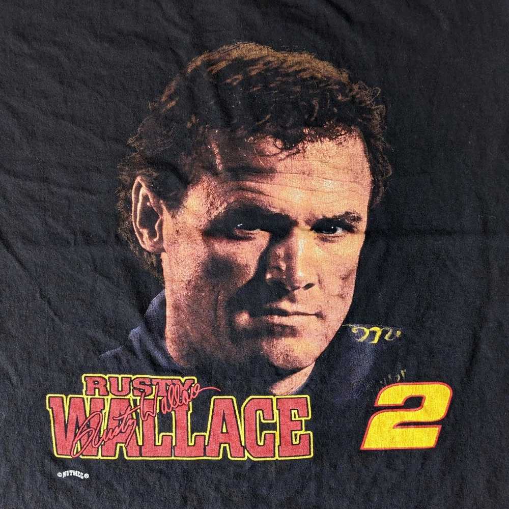 Vintage Nutmeg NASCAR Rusty Wallace no. 2 t-shirt… - image 2