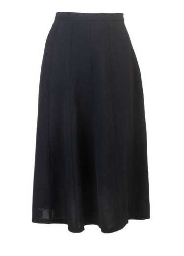 1940s Black Rayon Skirt