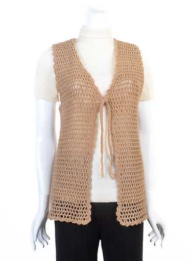 Vintage 1970s Crochet Sweater Vest