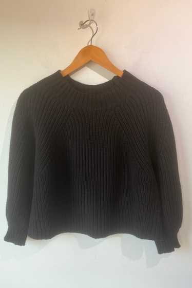 Apiece Apart Black Cropped Sweater