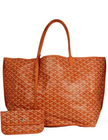 Goyard Orange Canvas/ Leather Reversible Anjou GM 