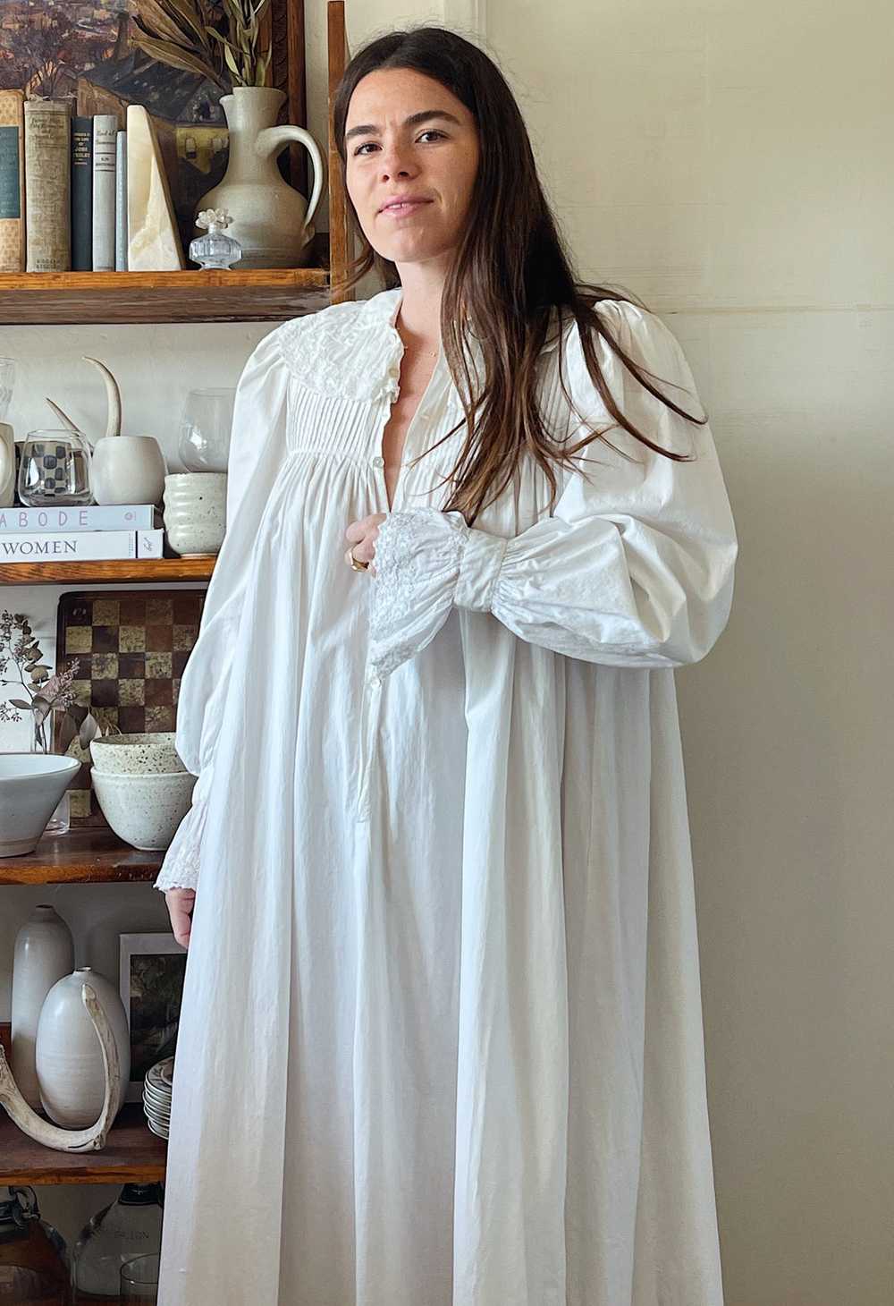 Victorian Ruffle Collar Nightgown - image 4
