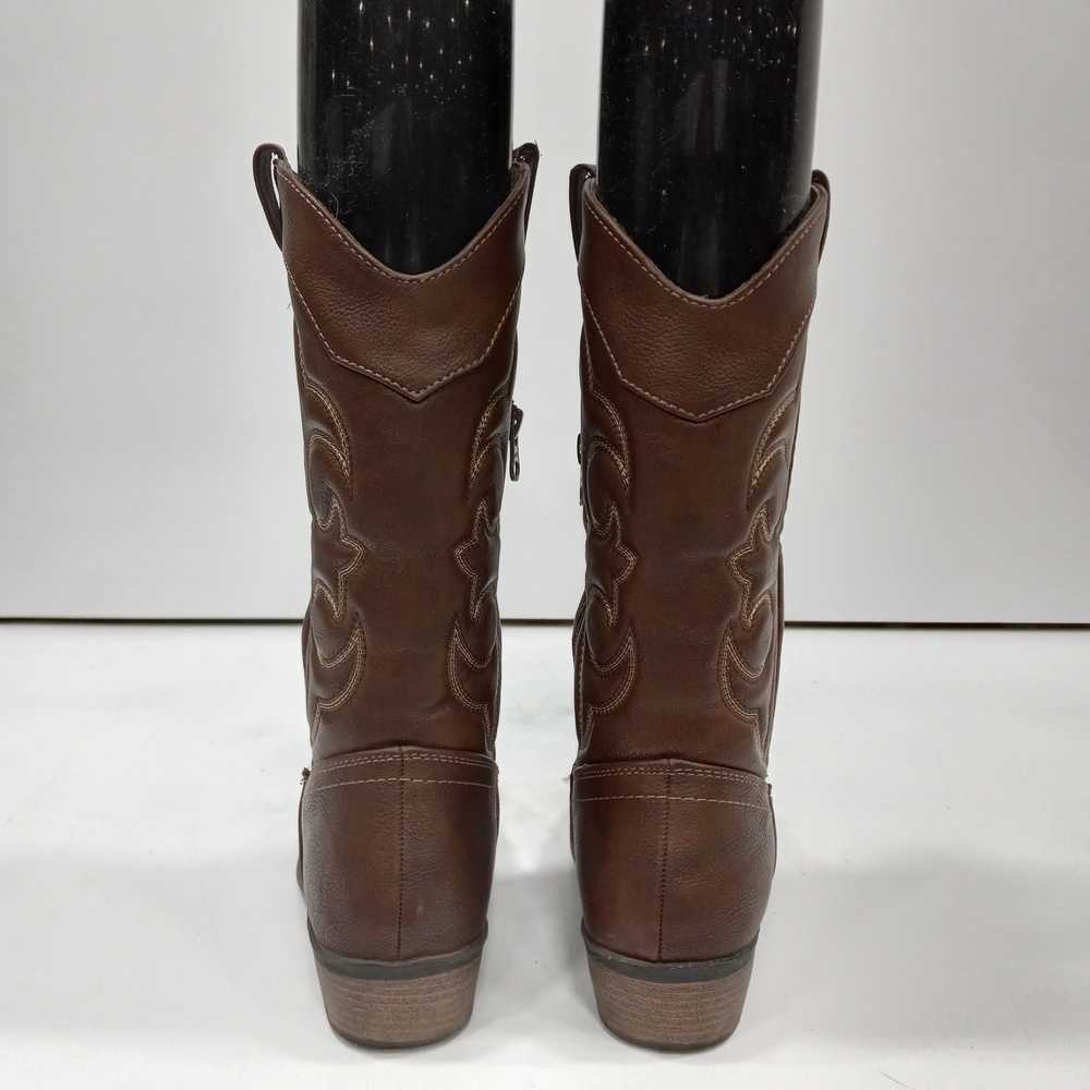 Cat & Jack Brown Pull-On Western Style Boots Size… - image 4