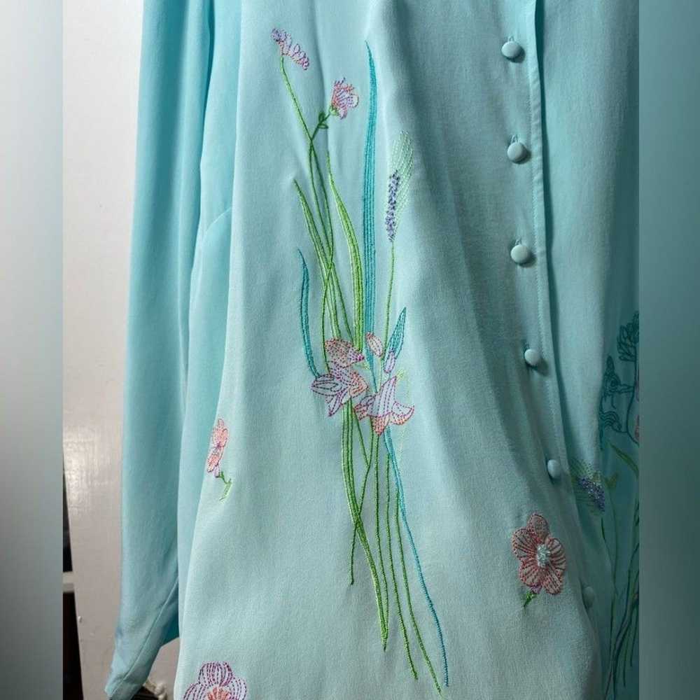 DVF Diane von Furstenberg | Vintage Floral Embroi… - image 5
