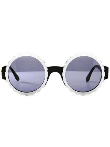 CHANEL Pre-Owned 1994 round-frame sunglasses - Bla