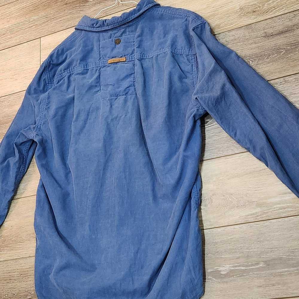 Superdry vintage blue 100% cotton button down lon… - image 2