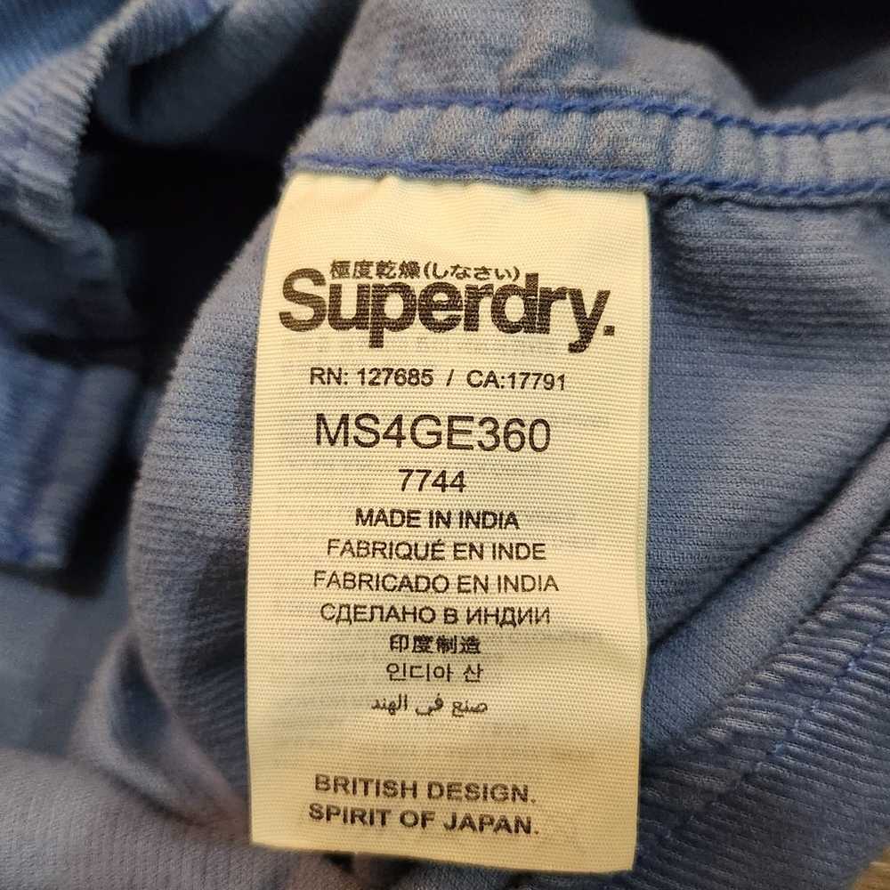 Superdry vintage blue 100% cotton button down lon… - image 6