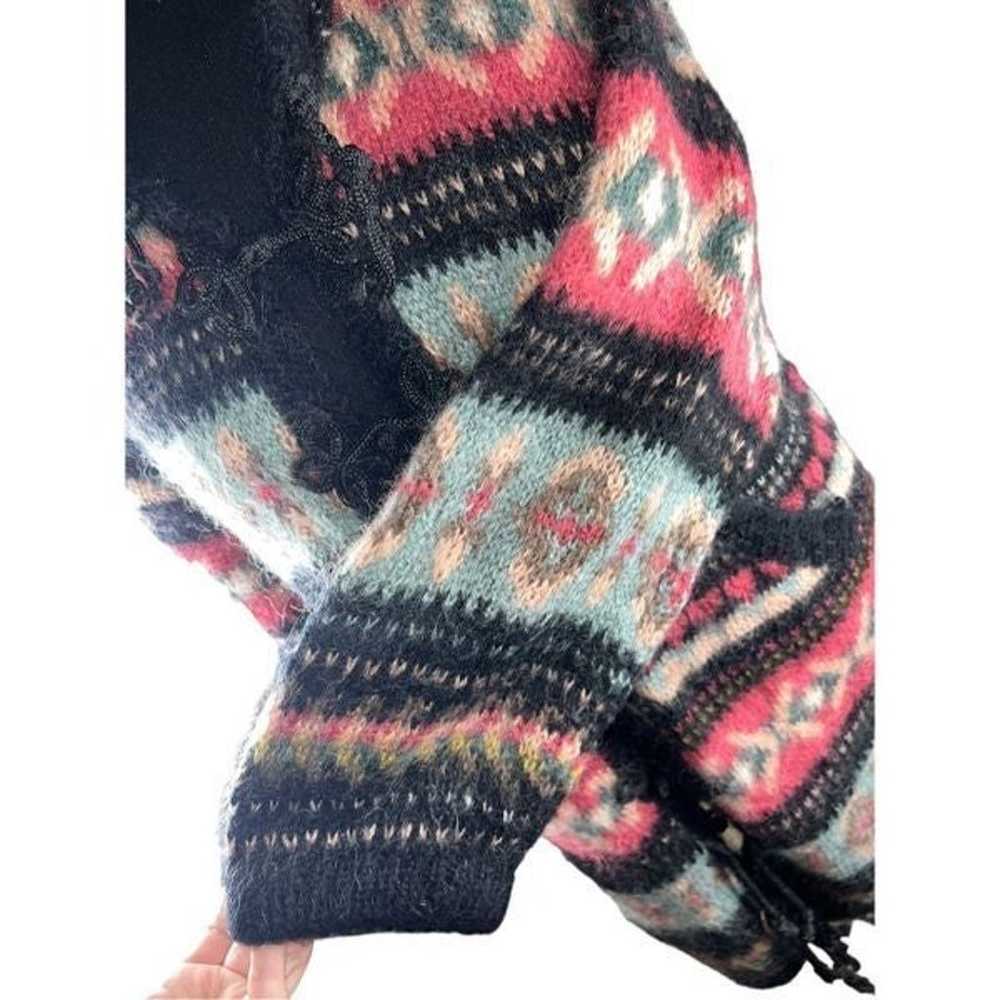Rare Paul Et Duffier vintage Hand knit hooded moh… - image 5