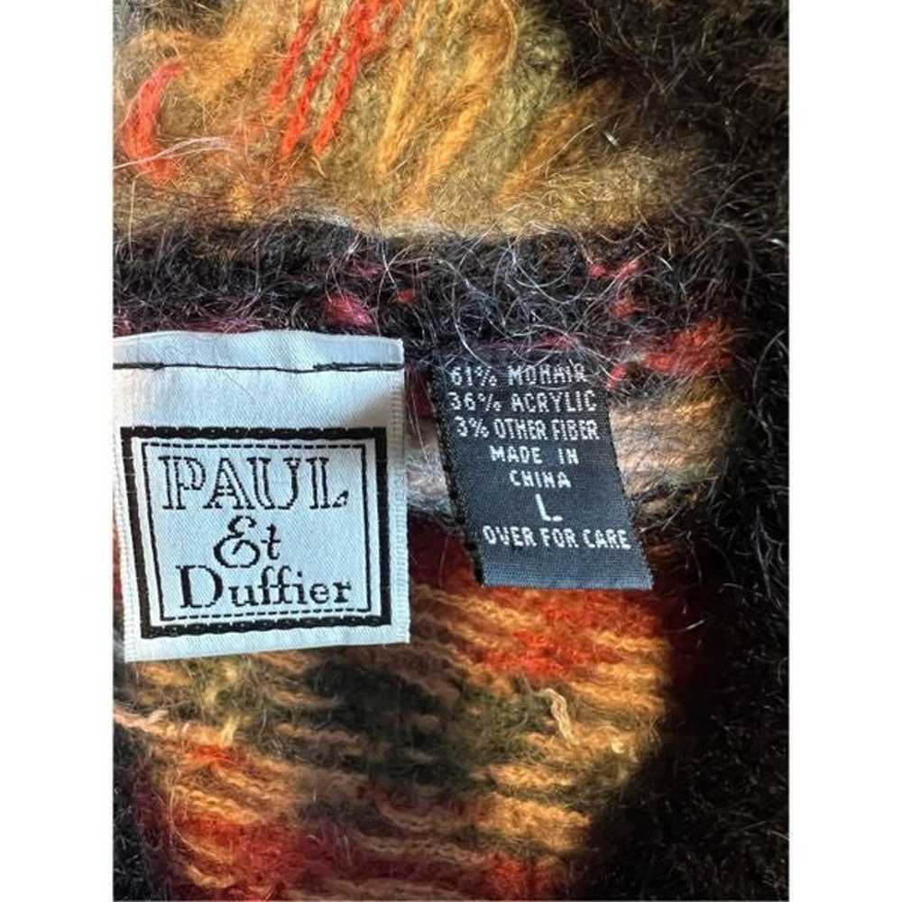 Rare Paul Et Duffier vintage Hand knit hooded moh… - image 8