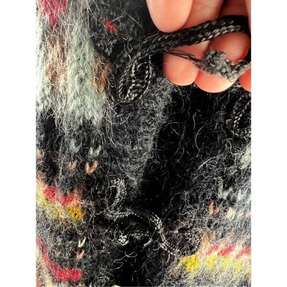Rare Paul Et Duffier vintage Hand knit hooded moh… - image 9