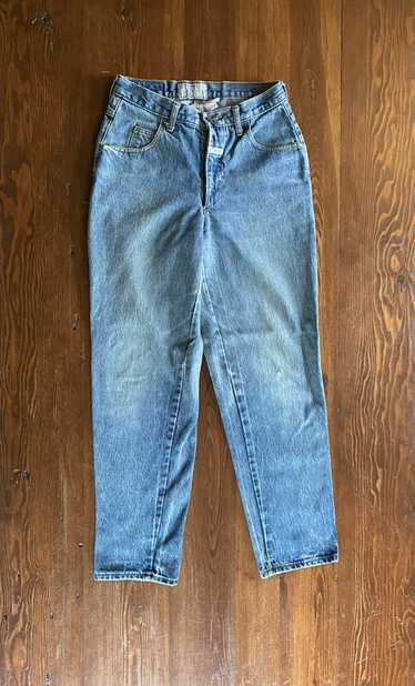 Distressed 90s Vintage Girbaud Jeans High Waisted Tapered Leg