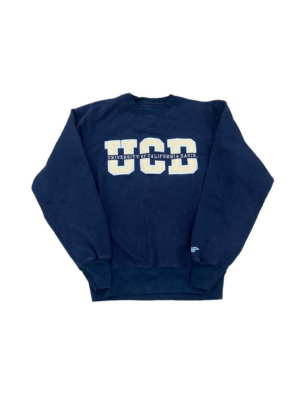 Vintage UC Davis Vintage College Hoodie Blue 84 t… - image 1