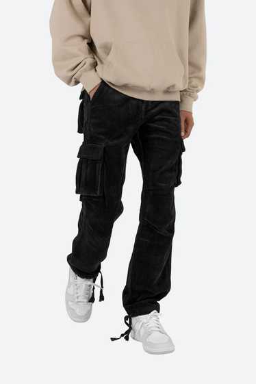 Drawcord Flare Cargo Pants - Khaki, mnml