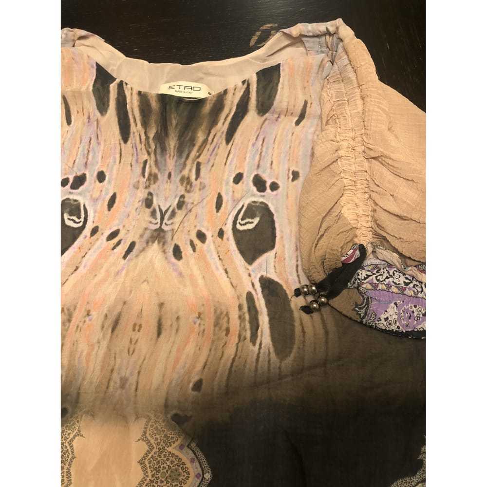 Etro Silk mini dress - image 4