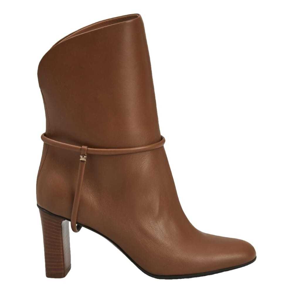 Max Mara Leather ankle boots - image 1